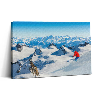 Tablou canvas 30x20 Schi în Alpi