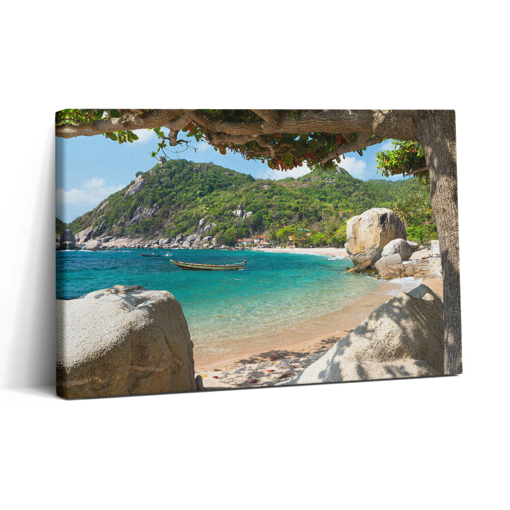 Tablou canvas 30x20 Vedere la mare Koh Tao Thailanda