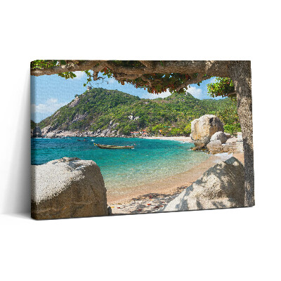 Tablou canvas 30x20 Vedere la mare Koh Tao Thailanda
