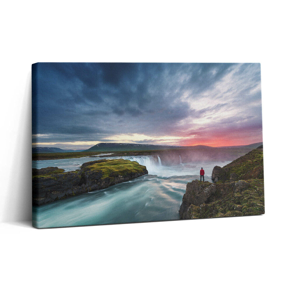 Tablou canvas 30x20 Peisaj cu cascada Godafoss