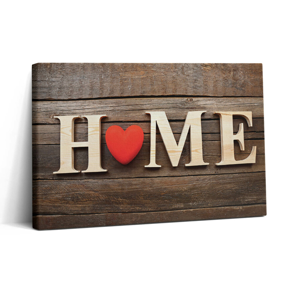 Tablou canvas 30x20 Inscripție acasă