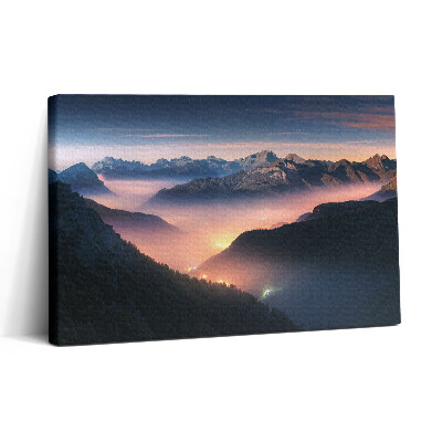 Tablou canvas 30x20 Peisaj de vârf de munte