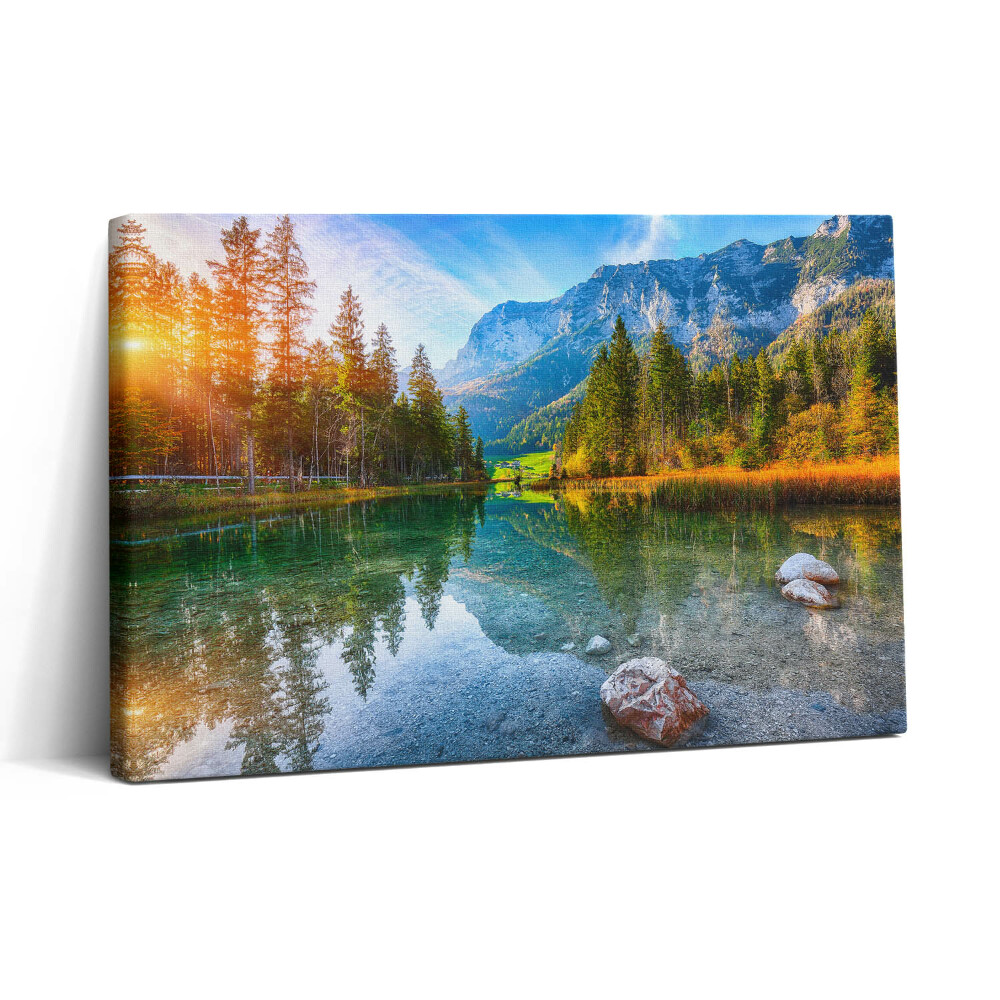 Tablou canvas 30x20 Peisaj de râu de munte