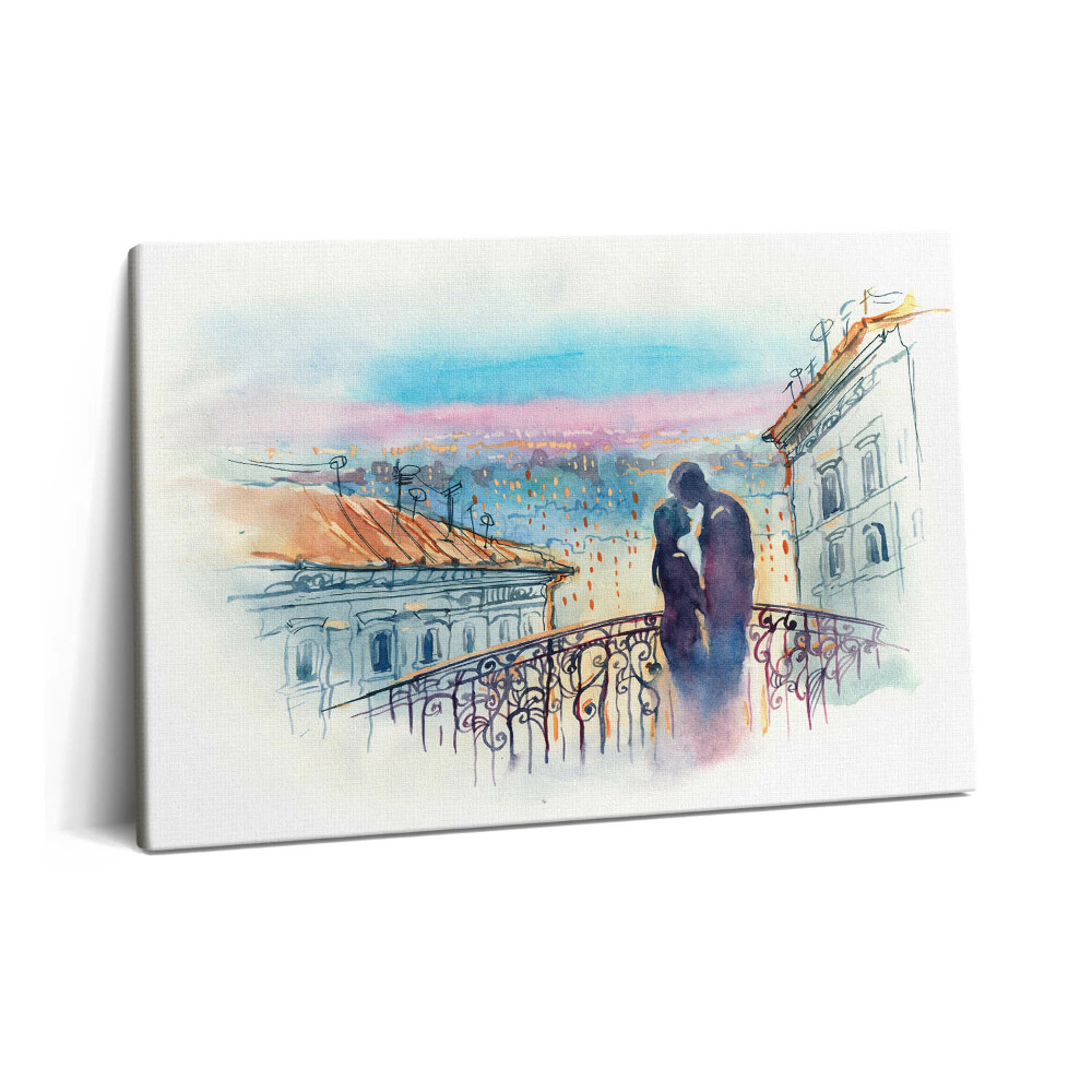 Tablou pe pânză 60x40 Un tablou al unui cuplu îndrăgostit