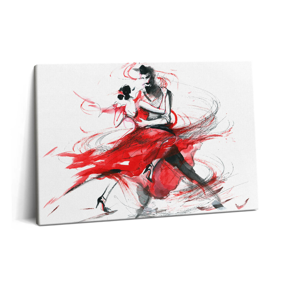 Tablou pe pânză 60x40 Abstracția unui cuplu de dansatori