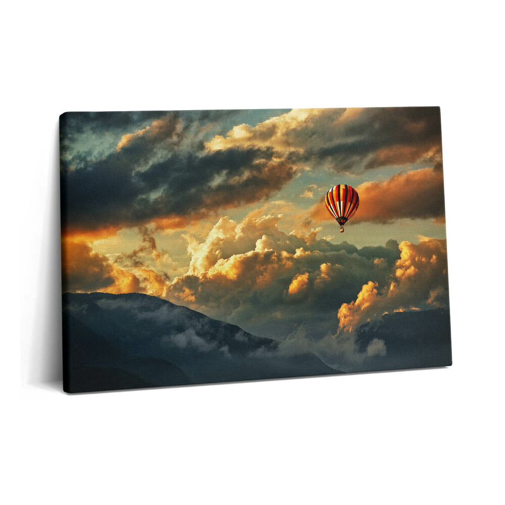 Tablou pe pânză 60x40 Zbor cu balonul printre nori