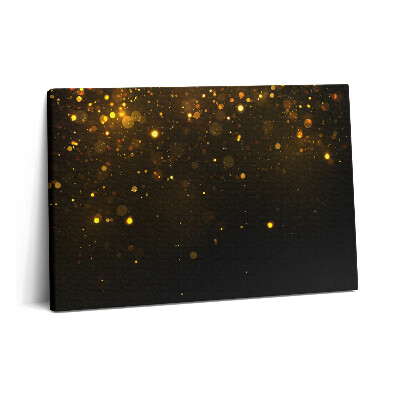 Tablou pe pânză 60x40 Sclipici auriu