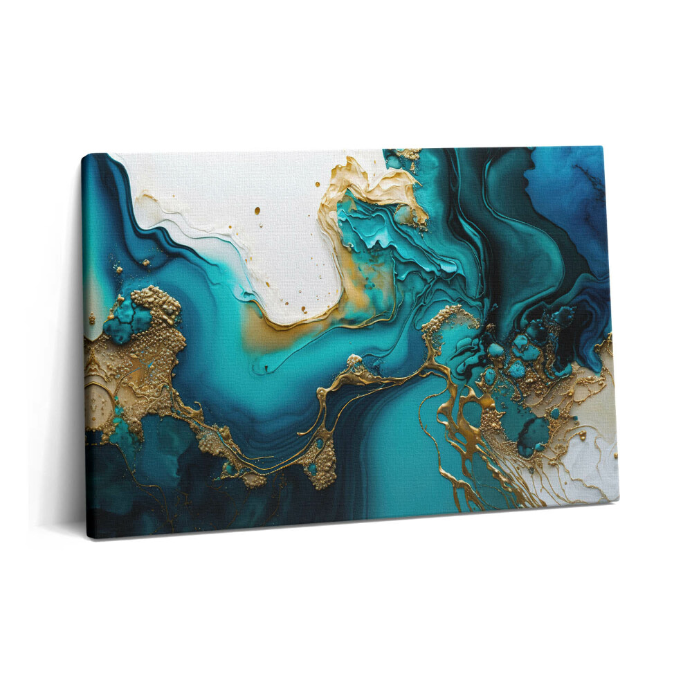 Tablou pe pânză 60x40 Abstracție turcoaz