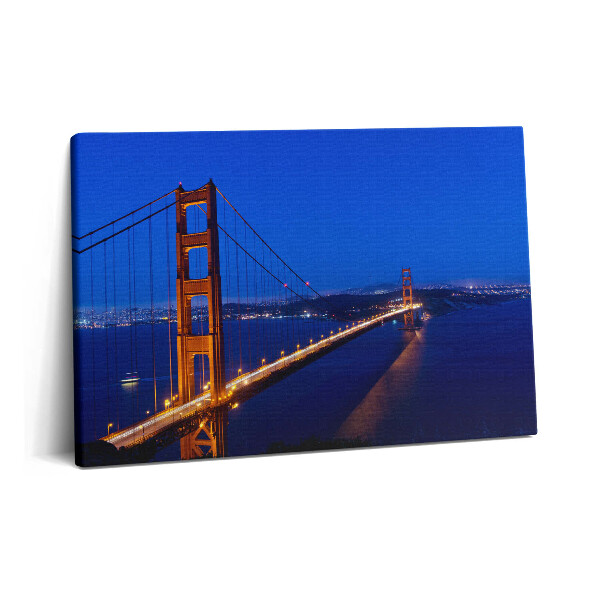 Tablou pe pânză 60x40 Vedere a podului Golden Gate