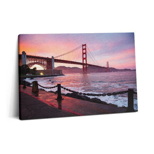 Tablou pe pânză 60x40 Vedere a podului Golden Gate