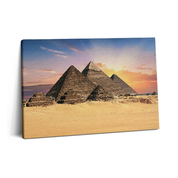 Tablou pe pânză 60x40 Piramide egiptene în deșert