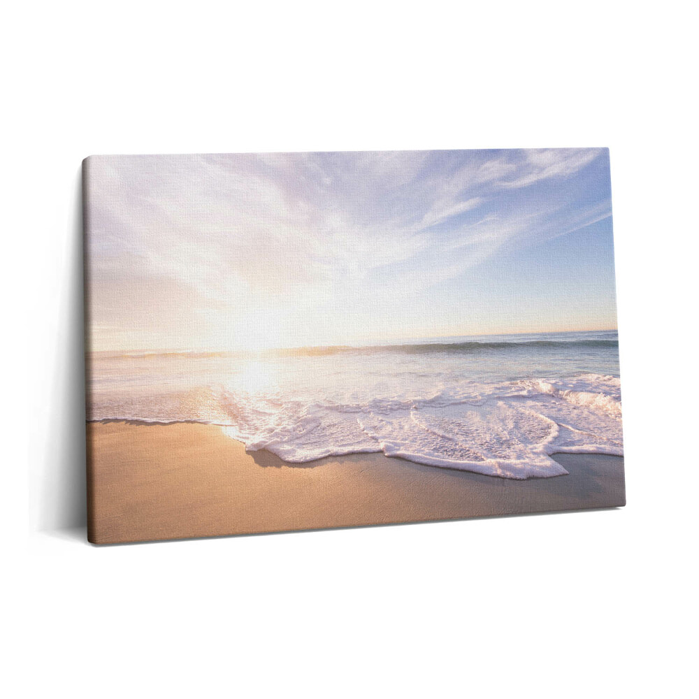 Tablou pe pânză 60x40 Răsărit de soare peste plajă și mare