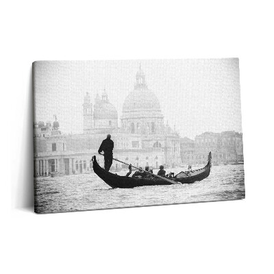 Tablou pe pânză 60x40 Gondolă cu vedere la oraș