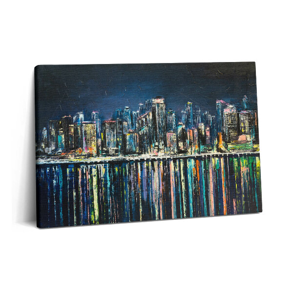 Tablou pe pânză 60x40 Țara Florilor – un oraș de coastă fantastic