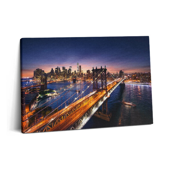 Tablou pe pânză 60x40 New York - apus de soare peste Manhattan
