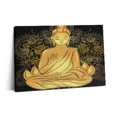 Tablou pe pânză 60x40 Buddha Zen de Aur