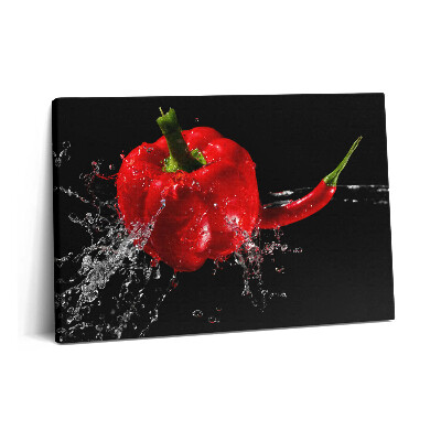 Tablou pe pânză 60x40 Ardei roșu în apă