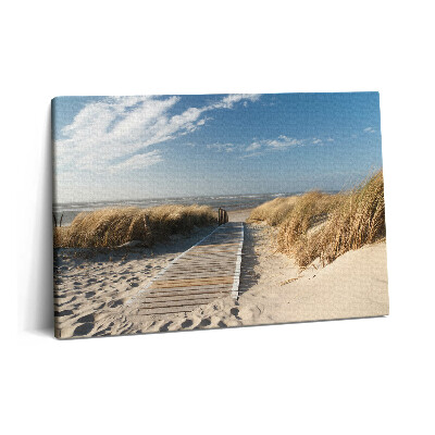 Tablou pe pânză 60x40 Vedere la plajă și mare