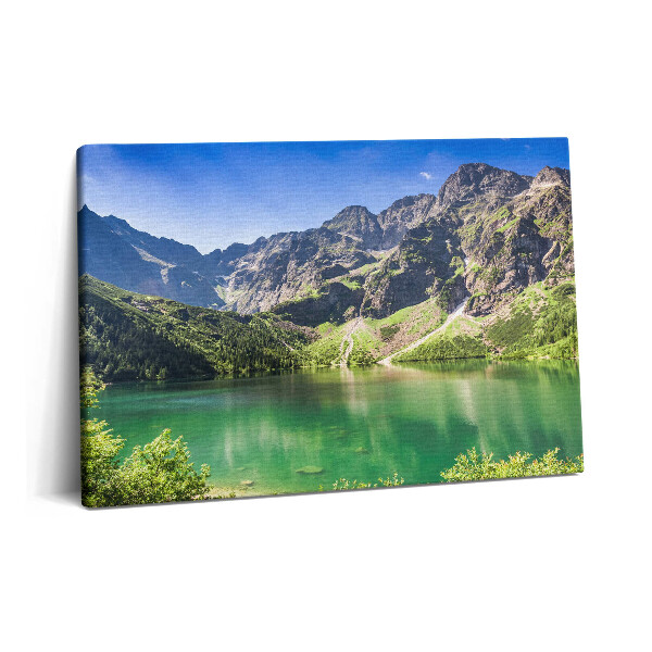 Tablou pe pânză 60x40 Pădure și natură în munții lacului
