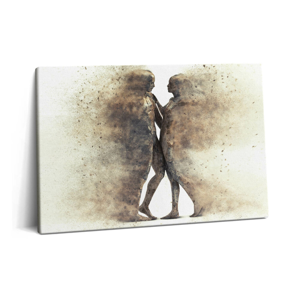 Tablou pe pânză 60x40 Oameni abstracti și nisip