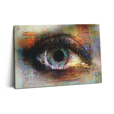 Tablou pe pânză 60x40 Artă stradală - Ochi texturat