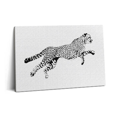 Tablou pe pânză 60x40 Siluetă de panteră