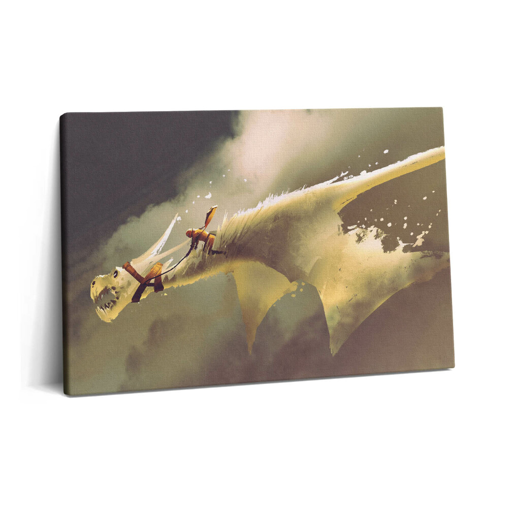 Tablou pe pânză 60x40 Ilustrație a Călărețului Dragonului