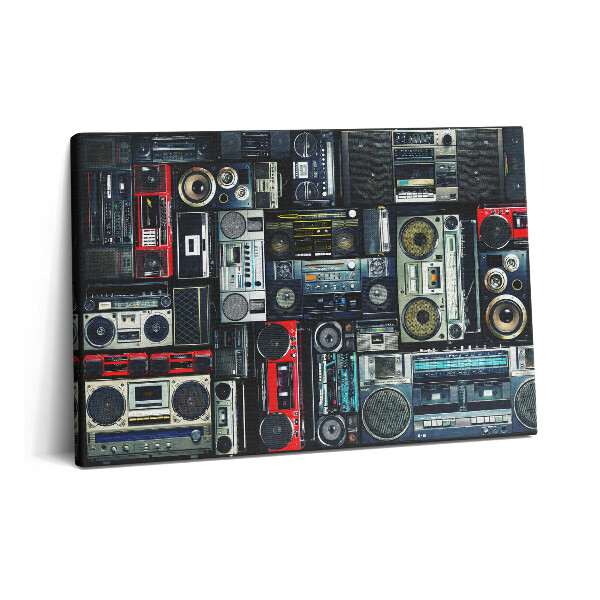 Tablou pe pânză 60x40 Muzică - Boombox vintage