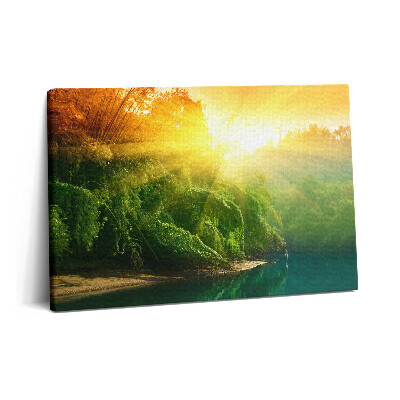 Tablou pe pânză 60x40 Peisaj natural la soare