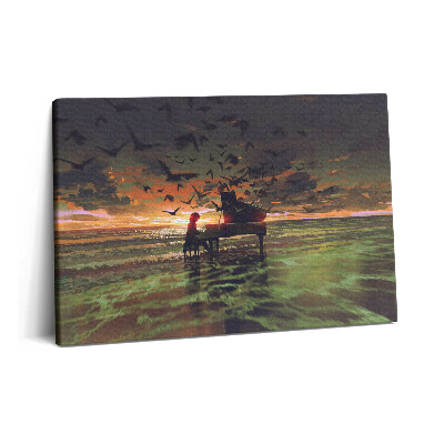 Tablou pe pânză 60x40 Concert pe plajă