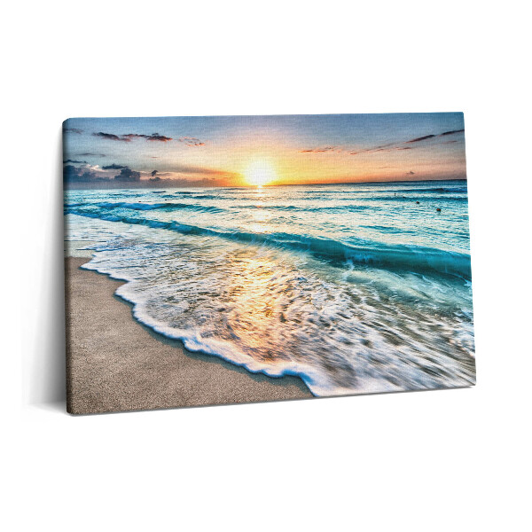 Tablou pe pânză 60x40 Plajă cu nisip de mare