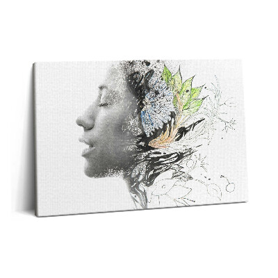 Tablou pe pânză 60x40 Abstracția capului unei femei