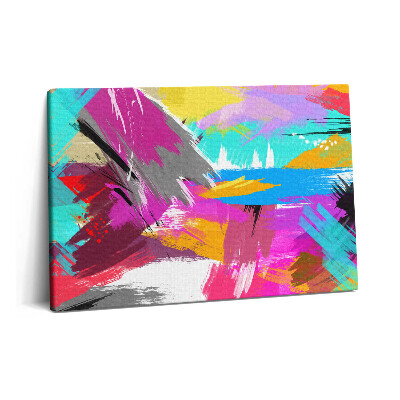 Tablou pe pânză 60x40 Tușe abstracte de pensulă