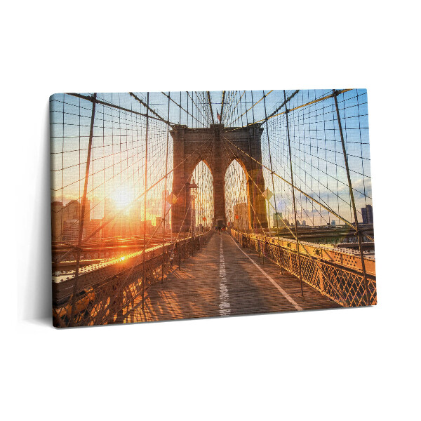 Tablou pe pânză 60x40 Podul Brooklyn din New York