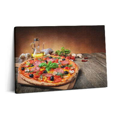 Tablou pe pânză 60x40 Pizza italiană cu ulei de măsline