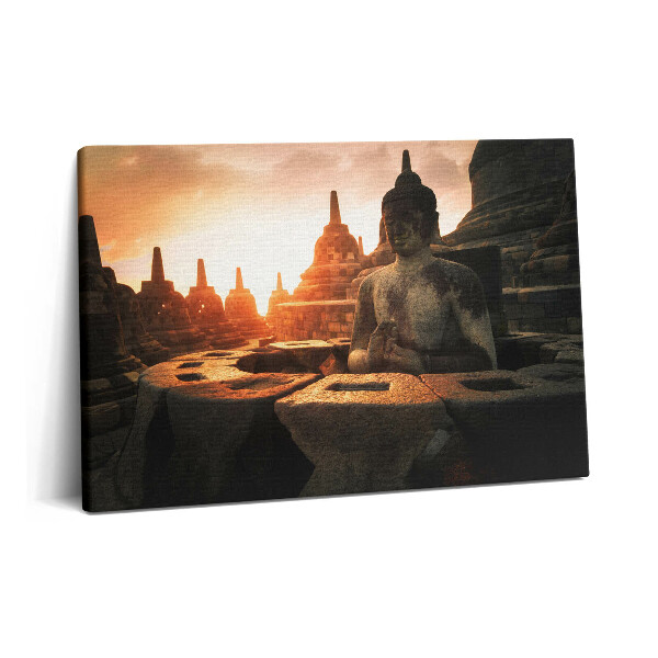 Tablou pe pânză 60x40 Vedere a unei statui a lui Buddha care meditează