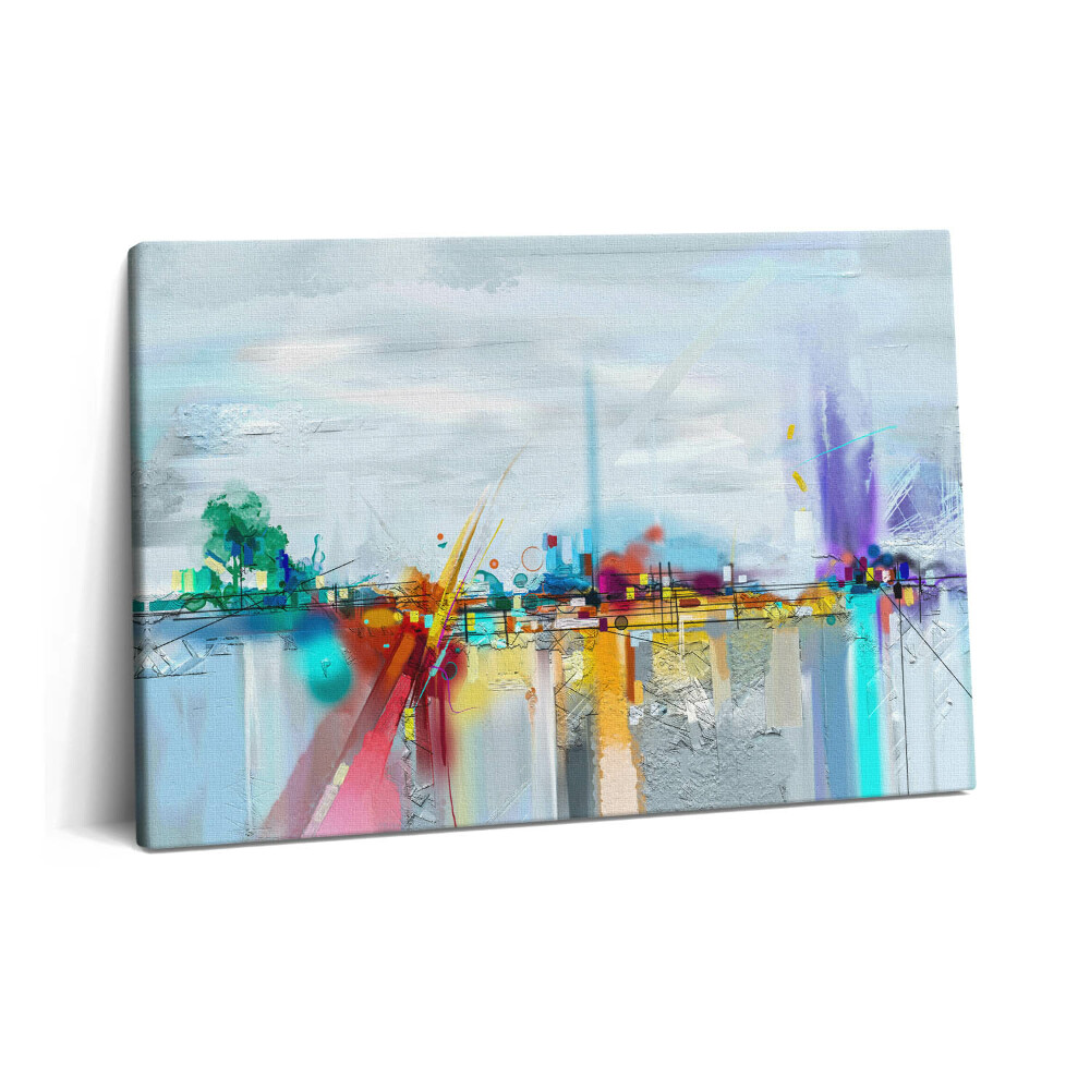 Tablou pe pânză 60x40 Peisaj abstract cu ulei