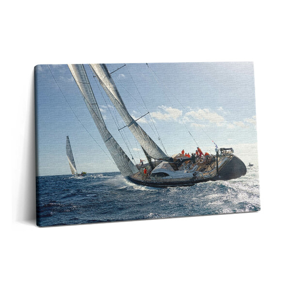 Tablou pe pânză 60x40 Regata de iahturi cu pânze
