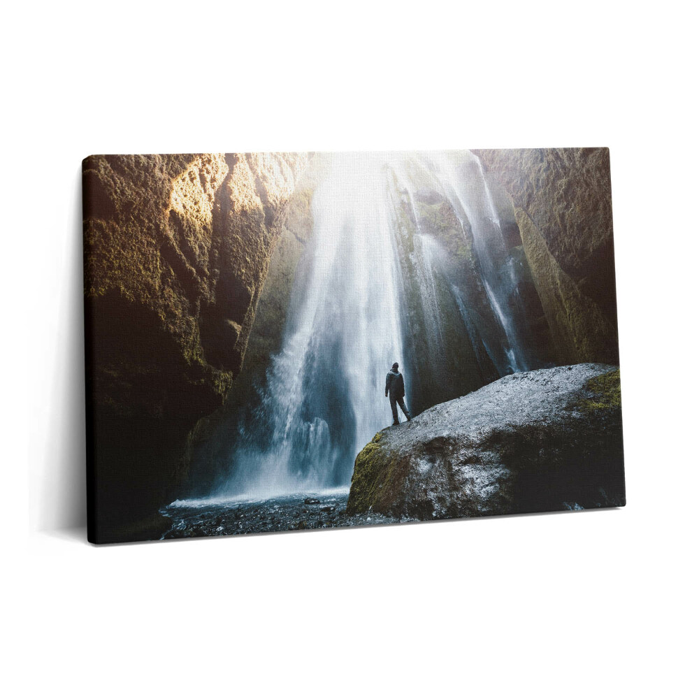 Tablou pe pânză 60x40 Vedere a cascadei Gljufrabui