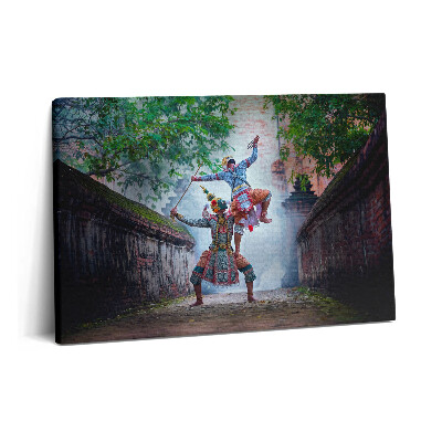 Tablou pe pânză 60x40 Thailanda dansează cu măști