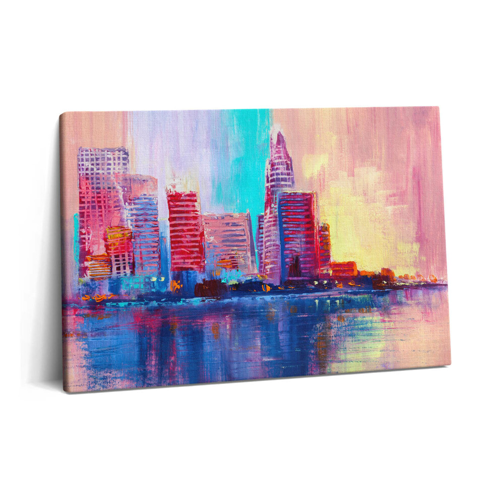 Tablou pe pânză 60x40 Abstracție a zgârie-norilor orașului