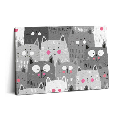 Tablou pe pânză 60x40 Model cu pisici