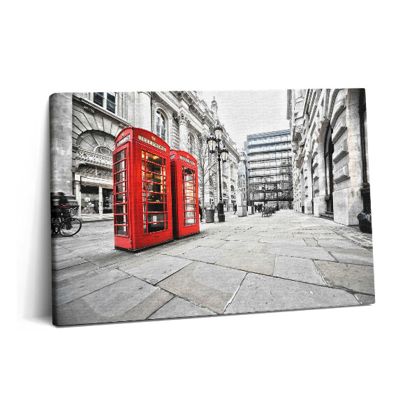 Tablou pe pânză 60x40 Cabine telefonice roșii Londra