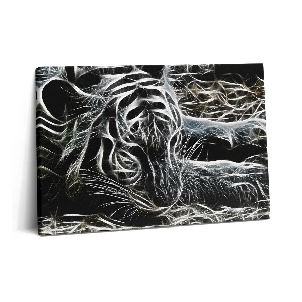 Tablou pe pânză 60x40 Model abstract de tigru