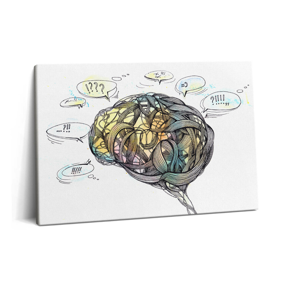 Tablou pe pânză 60x40 Reprezentarea artistică a creierului