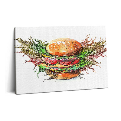 Tablou pe pânză 60x40 Cheeseburger XXL