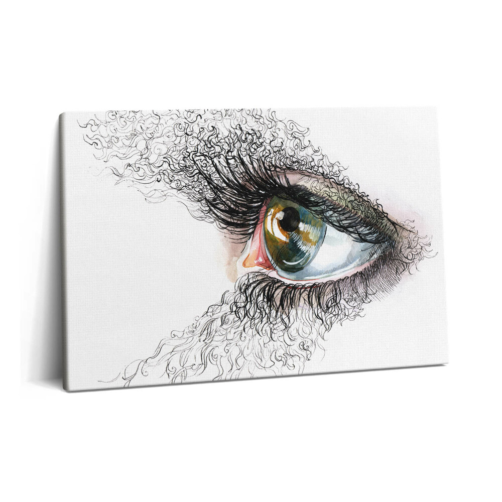 Tablou pe pânză 60x40 Desenul unui ochi uman