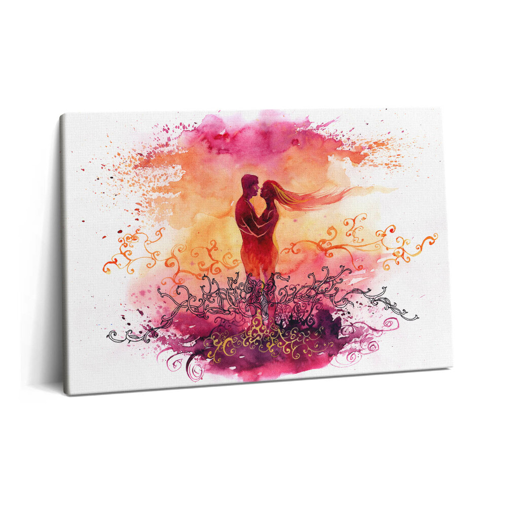 Tablou pe pânză 60x40 Un cuplu îndrăgostit la apus