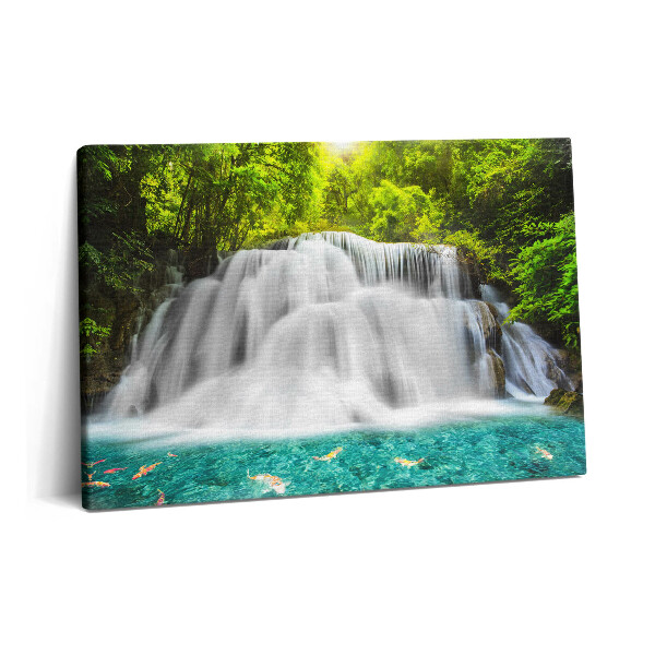 Tablou pe pânză 60x40 Cascada Huai Mae Khamin din Thailanda