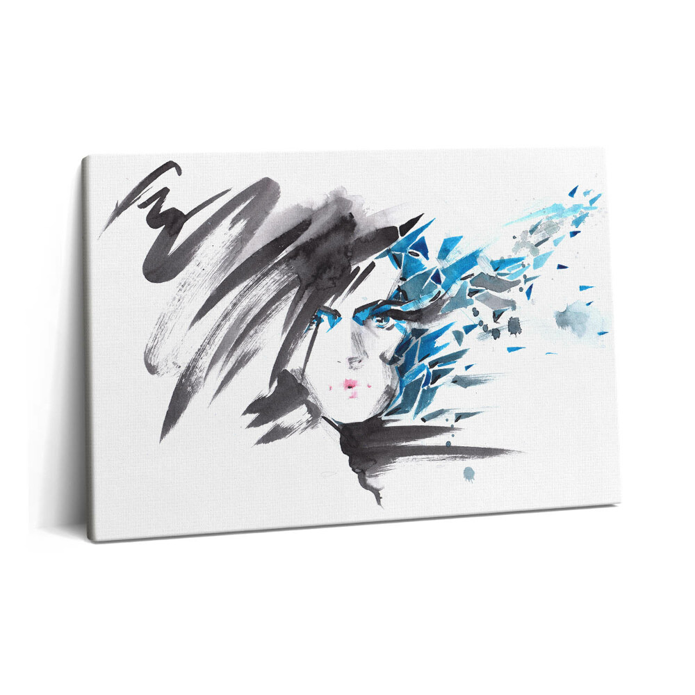 Tablou pe pânză 60x40 O femeie se confruntă cu abstracțiunea